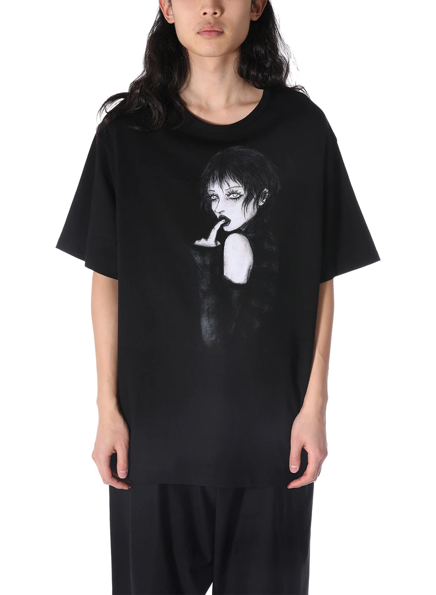 Yohji Yamamoto Printed Pure Cotton T Shirt in 2023