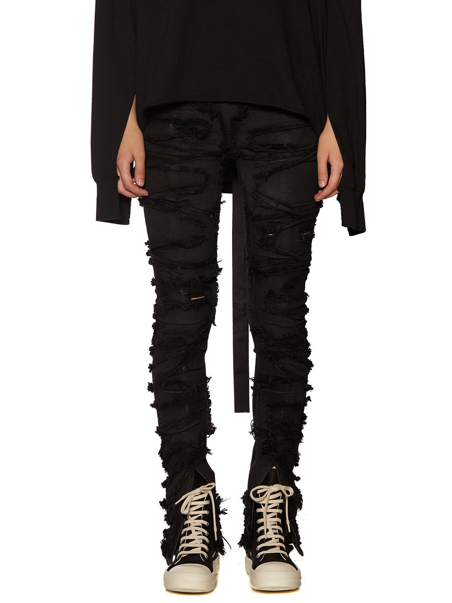 Rick Owens Drkshdw Washed Denim Effect Leggings, $450, farfetch.com