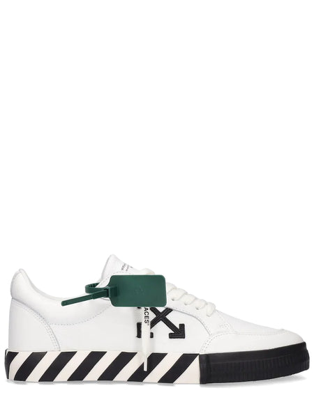 Off-White Vulcanized Leather Low Top Sneakers – Acroera