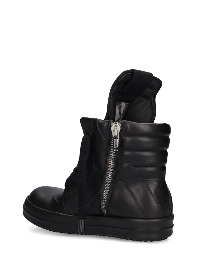 Rick Owens Jumbo-Lace Geobasket High-Top Sneakers – Acroera