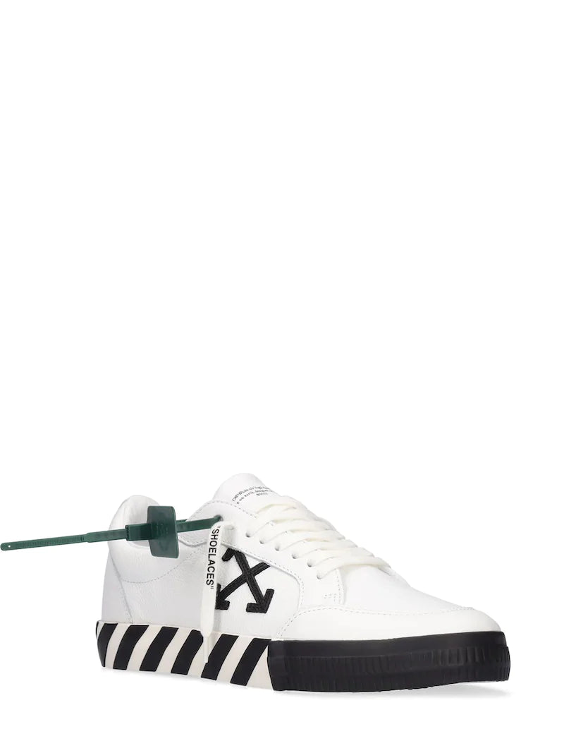 Off-White Leather Low Top Sneakers – Acroera