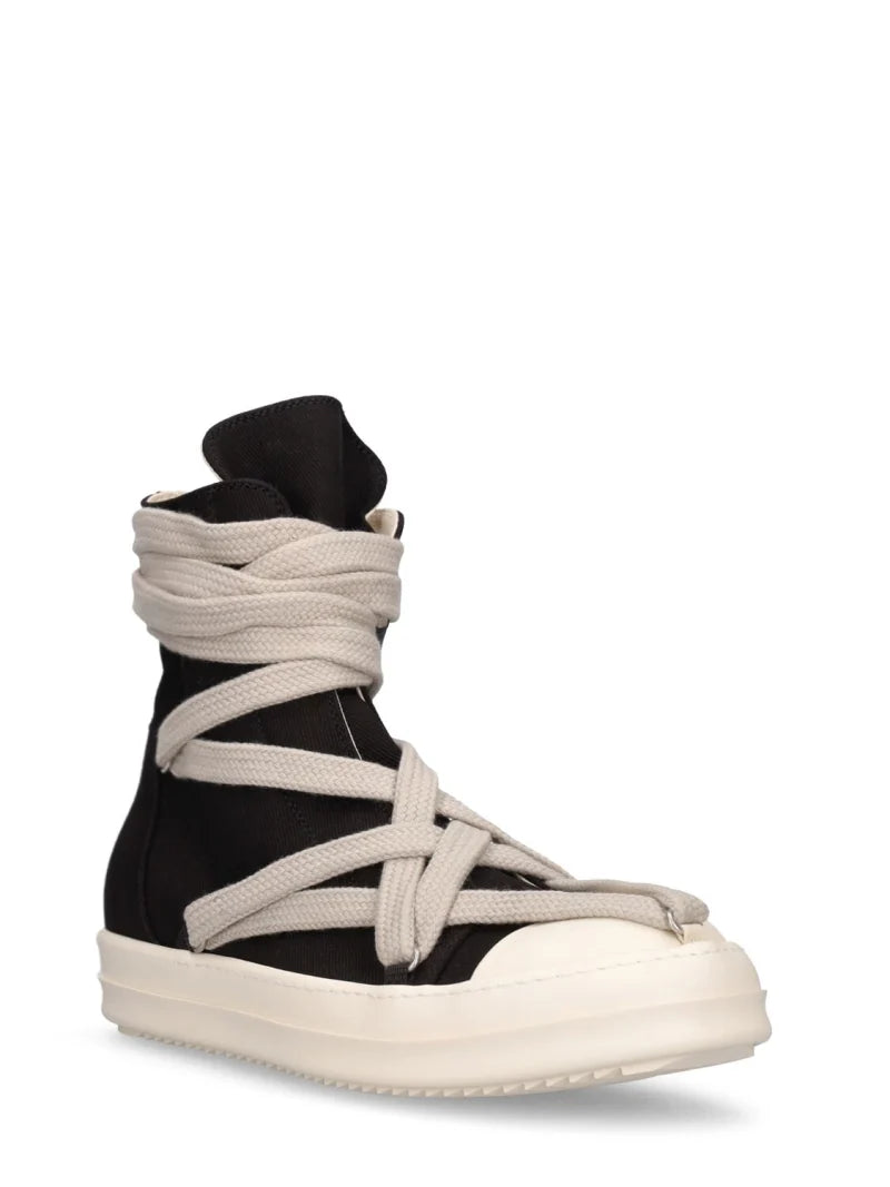 Rick Owens High Top Lace-Up Ramones Sneakers – Acroera