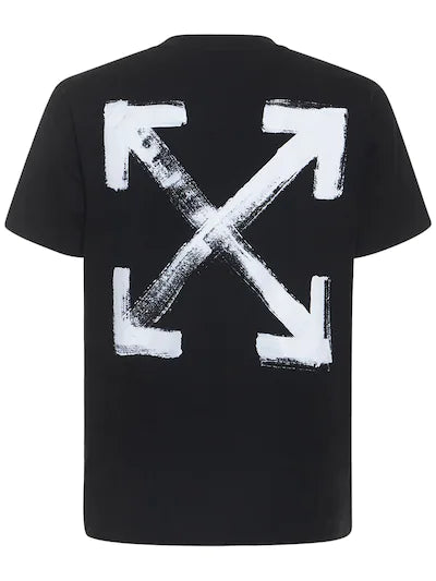 rigtig meget samfund Energize OFF-WHITE PAINT ARROW COTTON JERSEY T-SHIRT – Acroera