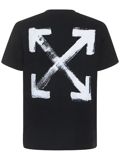 Off-White Paint Arrow Cotton Jersey T-Shirt