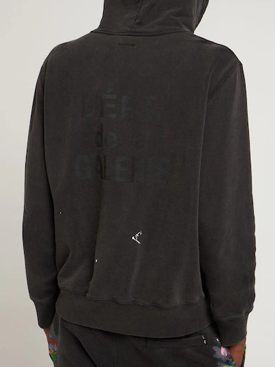 Gallery Dept X Lanvin Logo Hand Painted Washed Cotton Hoodie Gallery Dept X Lanvin Logo Hand Painted Washed Cotton Hoodie