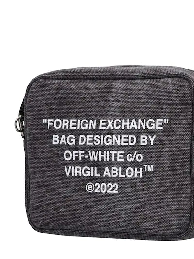 Off white metallic discount bag