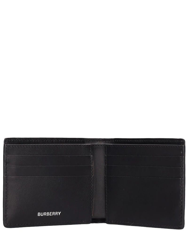 Burberry - Black Leather TB Wallet Uni