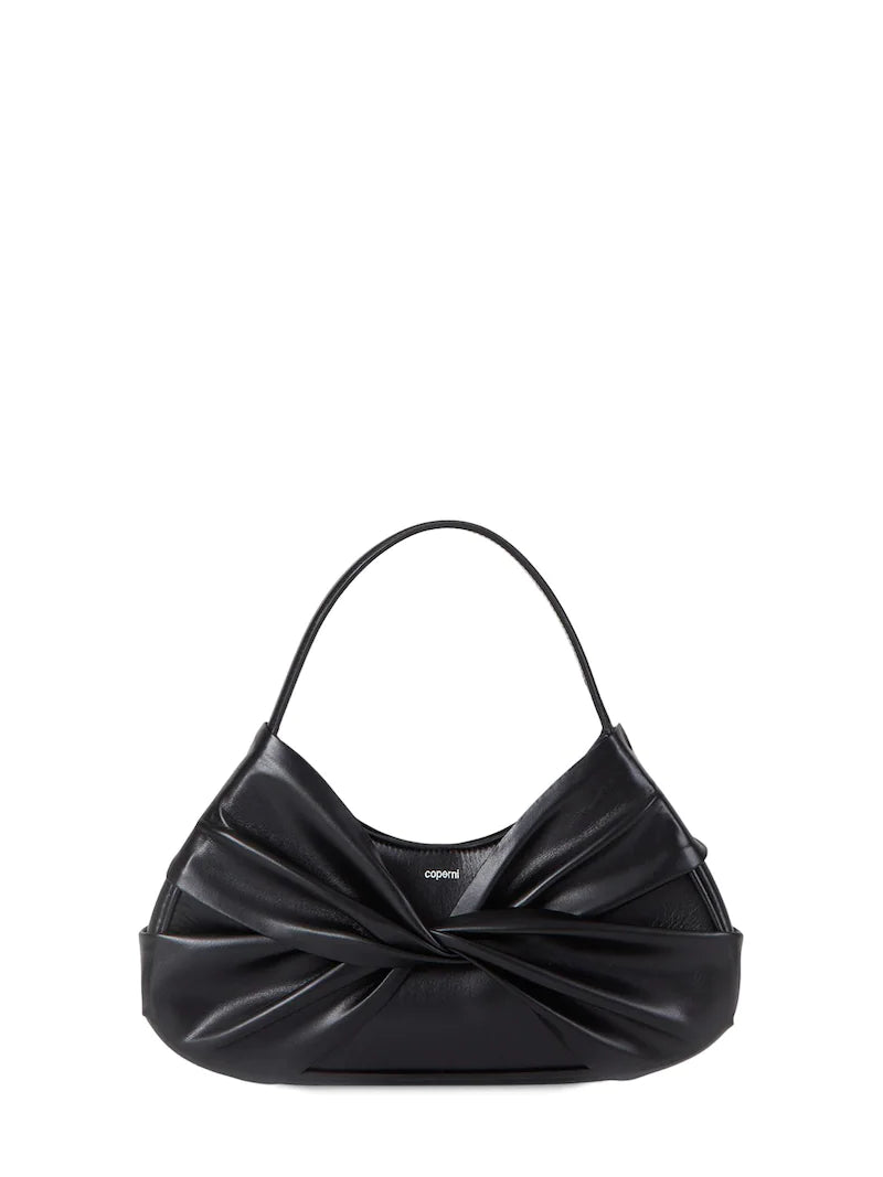 Leather Shoulder Bag in Black - Coperni