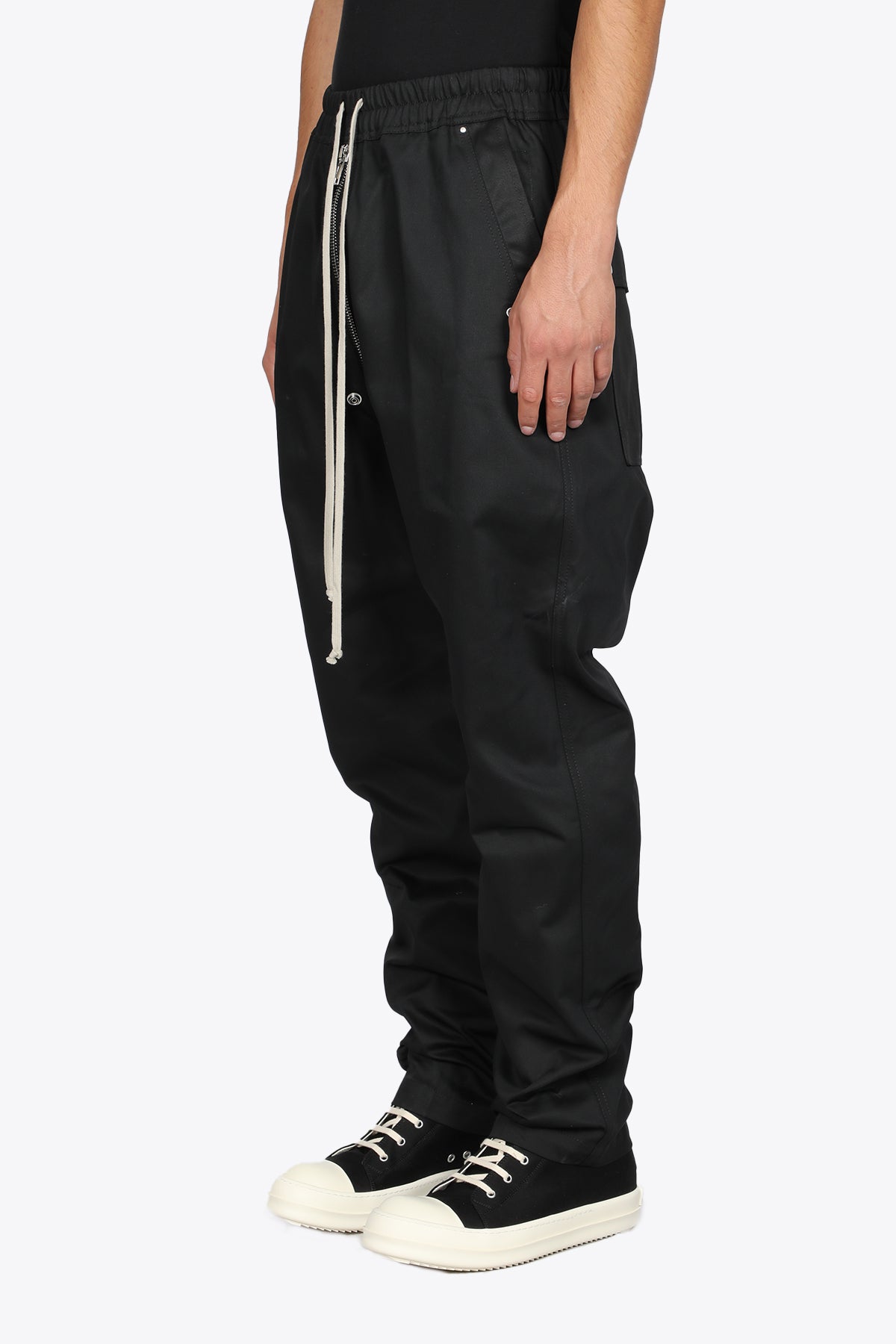 Rick Owens cotton trousers black color