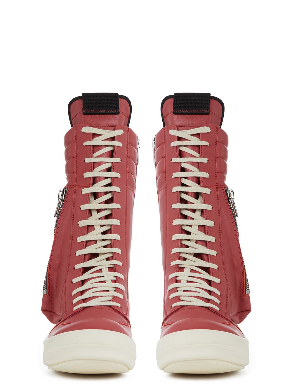 Rick Owens Carnelian Cargobasket High-Top Sneakers-RU01B1899-LPO
