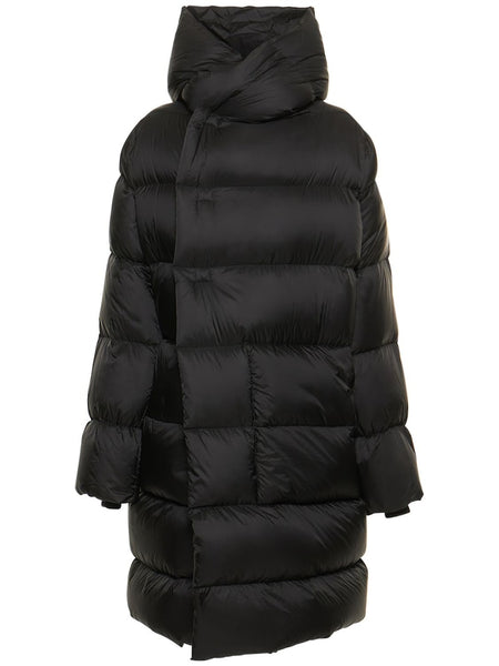 Rick Owens Hooded quilted shell down coat