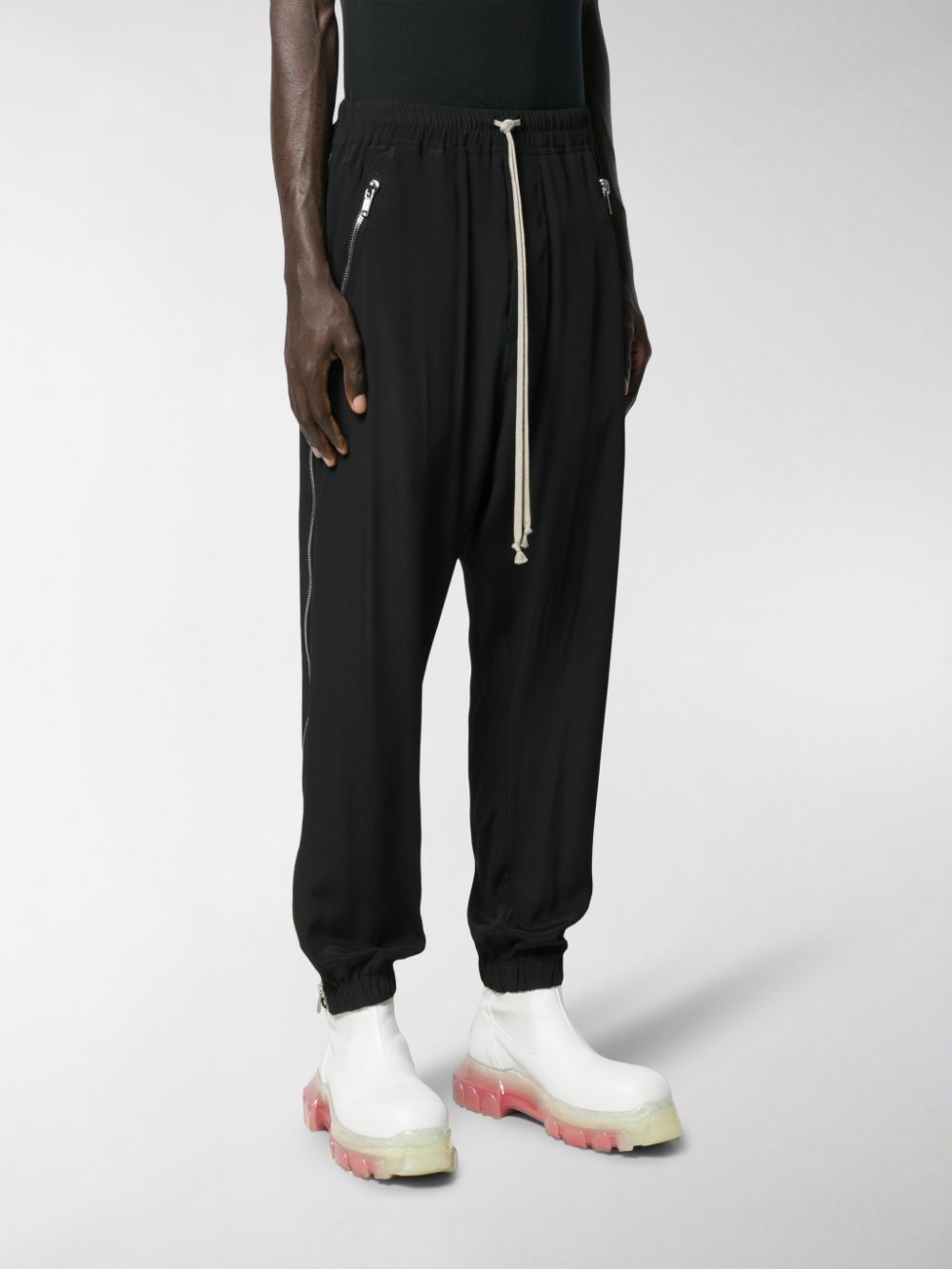 Rick Owens Tectual Side Zip Jogger-