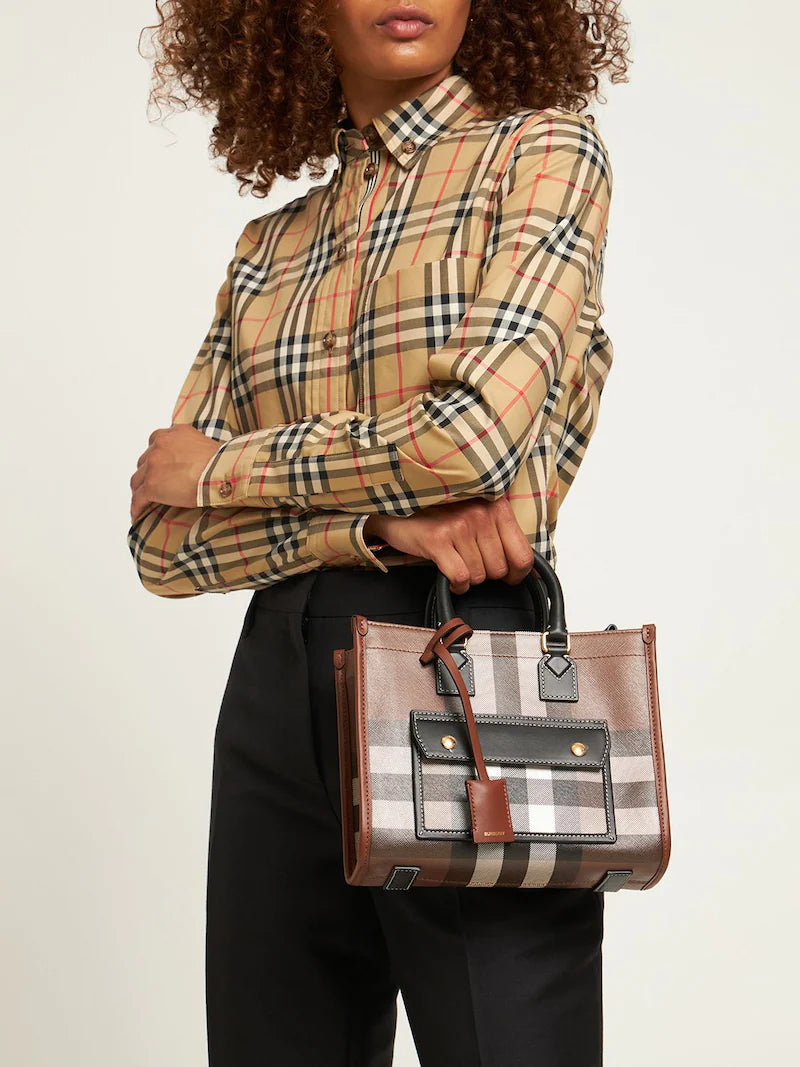 Burberry vintage check handbag on sale