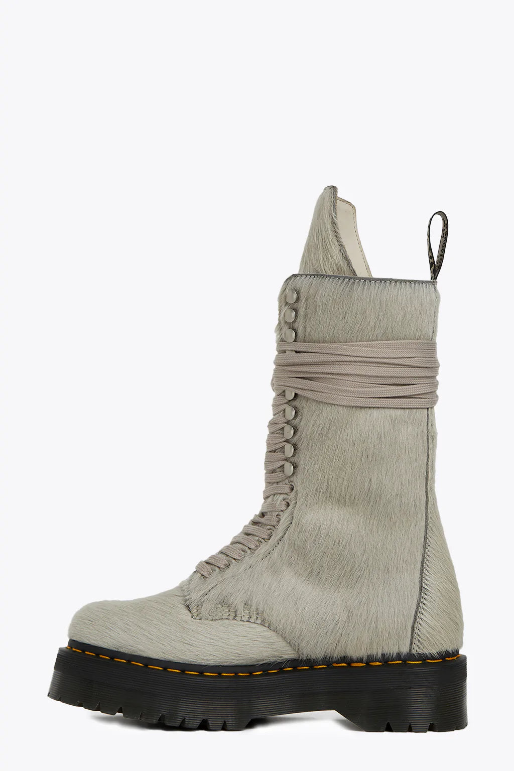 Rick Owens X Dr-Martens Pony Hair High Lace-Up Boots – Acroera