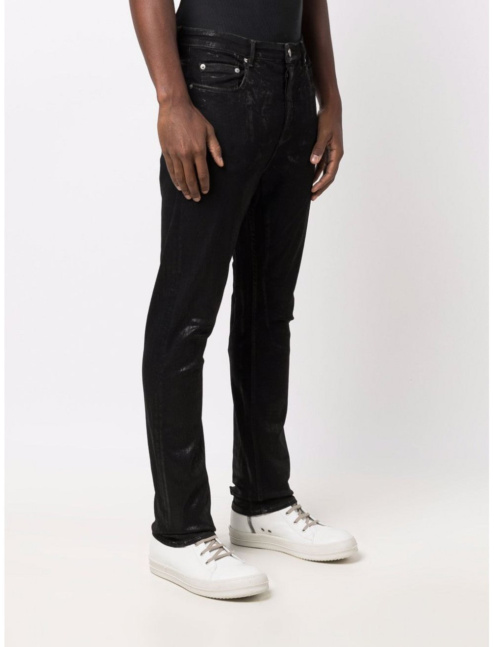 Healthdesign?, Detroit Cut Grey waxed slim fit jeans Detroit cut