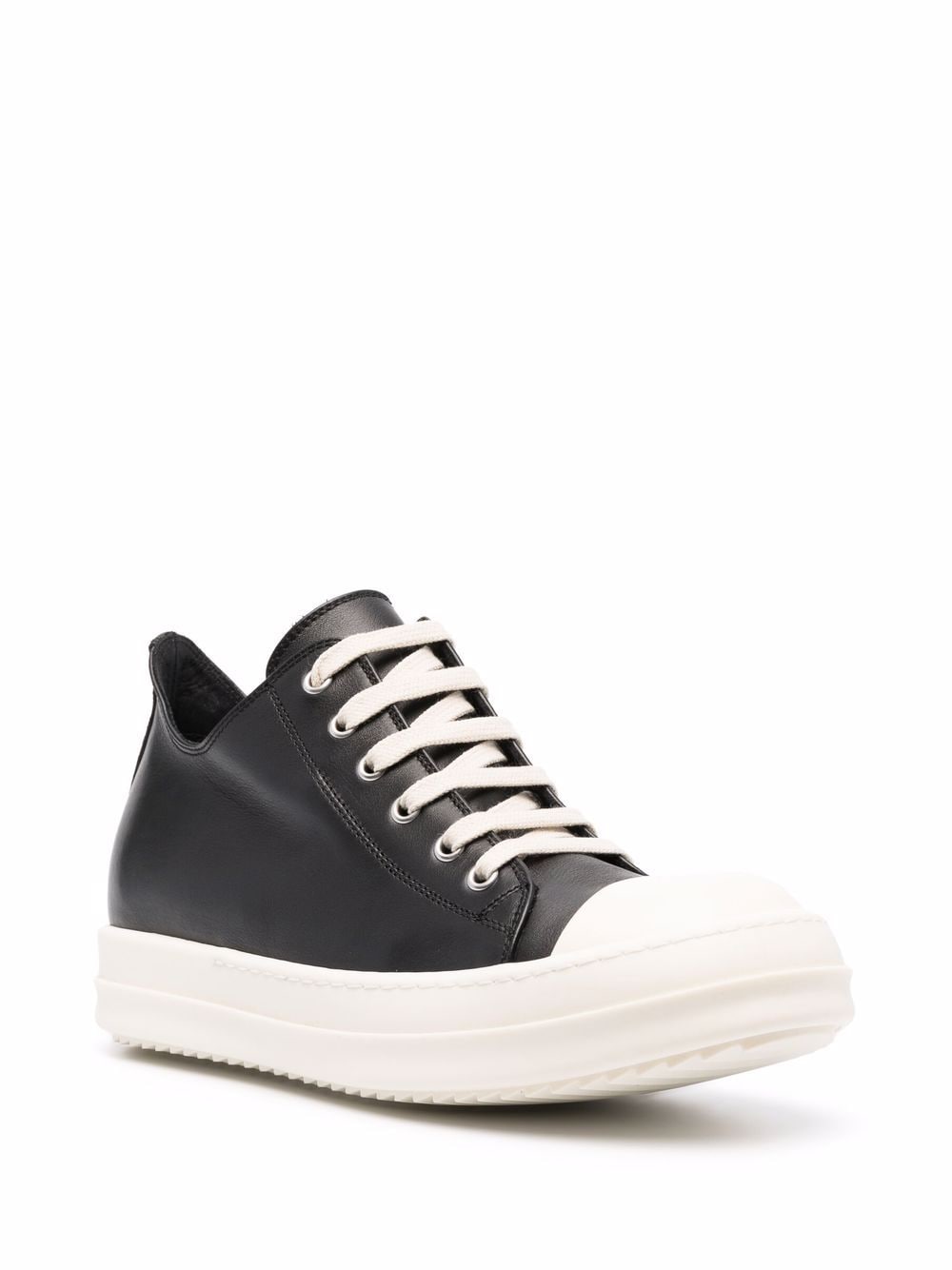 Rick Owens Low Ramones Black Leather