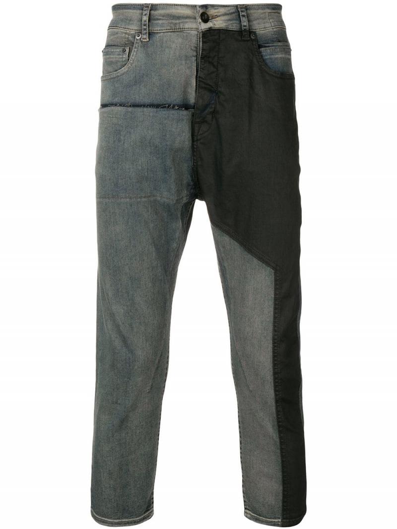 Rick Owens DRKSHDW Babel Cropped Combo Jeans – Acroera