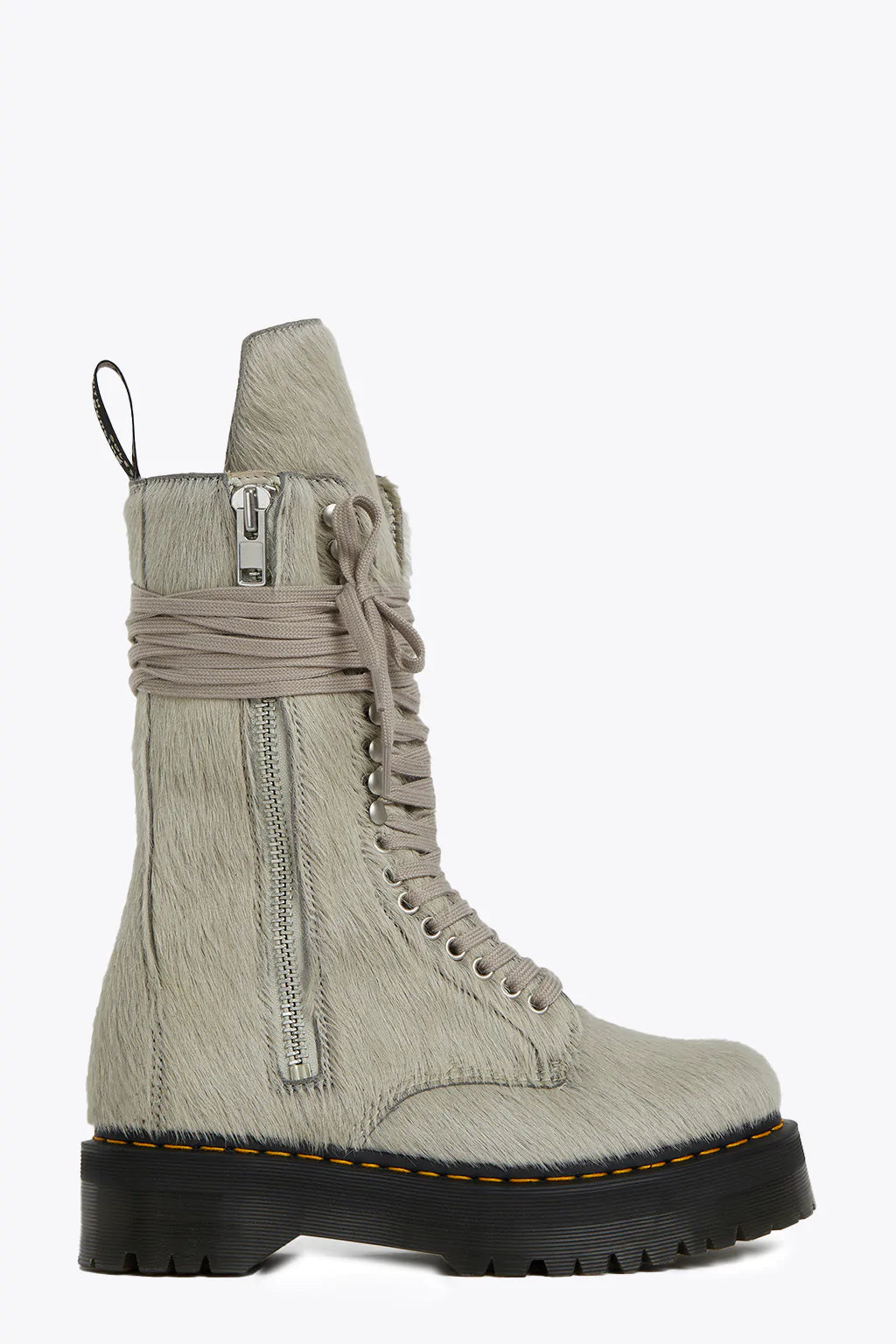 Rick Owens X Dr-Martens Pony Hair High Lace-Up Boots – Acroera