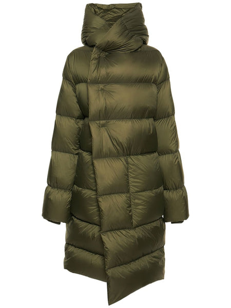 Rick Owens Hooded quilted shell down coat