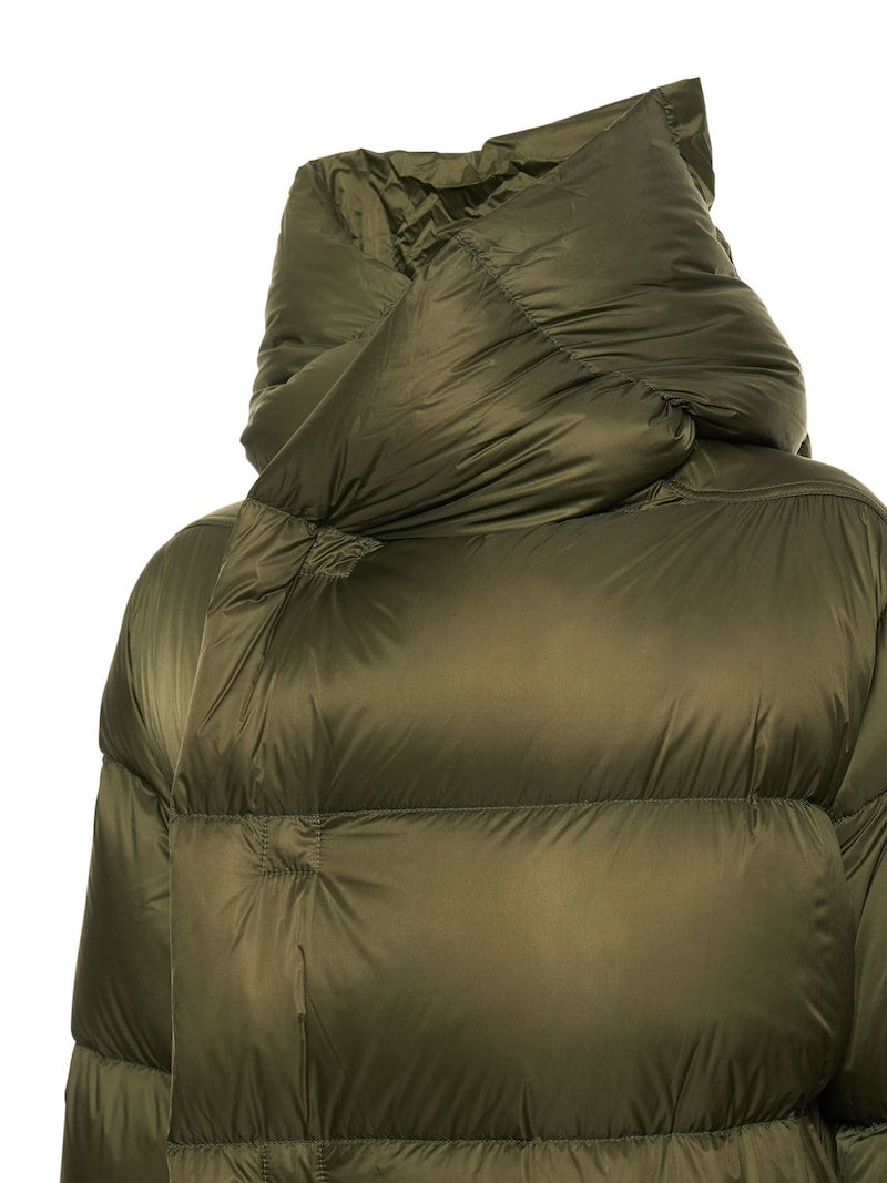 Rick Owens Hooded quilted shell down coat